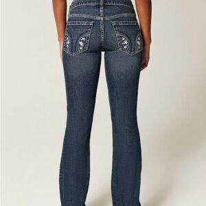 Hollister bootcut embroidered jeans NWT